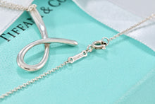 Load image into Gallery viewer, Tiffany &amp; Co. Elsa Peretti Silver Alphabet XL Letter &quot;J&quot; Pendant 18&quot; Necklace
