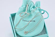 Load image into Gallery viewer, Tiffany &amp; Co. Elsa Peretti Silver Alphabet XL Letter &quot;J&quot; Pendant 18&quot; Necklace
