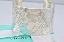 Load image into Gallery viewer, Tiffany &amp; Co. Silver Notes Wide Cuff Bracelet
