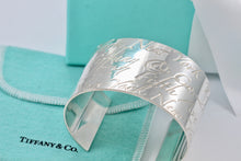 Load image into Gallery viewer, Tiffany &amp; Co. Silver Notes Wide Cuff Bracelet
