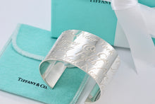 Load image into Gallery viewer, Tiffany &amp; Co. Silver Notes Wide Cuff Bracelet

