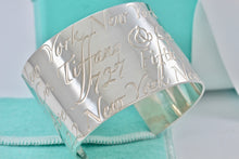 Load image into Gallery viewer, Tiffany &amp; Co. Silver Notes Wide Cuff Bracelet

