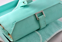 Load image into Gallery viewer, Tiffany &amp; Co. Blue Leather &quot;Safekeeping&quot; Jewelry Snap Purse
