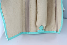 Load image into Gallery viewer, Tiffany &amp; Co. Blue Leather &quot;Safekeeping&quot; Jewelry Snap Purse
