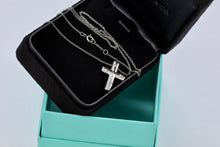 Load image into Gallery viewer, Tiffany &amp; Co. Platinum Diamond Etoile Cross Pendant Necklace
