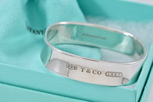 Load image into Gallery viewer, Tiffany &amp; Co. 1837 Silver Square Bangle Bracelet
