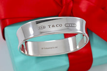 Load image into Gallery viewer, Tiffany &amp; Co. 1837 Silver Square Bangle Bracelet
