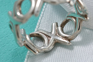 Tiffany & Co. Paloma Picasso Silver xoxo Wide Band Ring