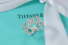 Load image into Gallery viewer, Tiffany &amp; Co. Paloma Picasso Silver xoxo Wide Band Ring
