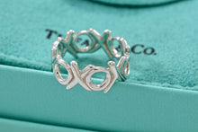 Load image into Gallery viewer, Tiffany &amp; Co. Paloma Picasso Silver xoxo Wide Band Ring

