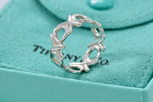 Load image into Gallery viewer, Tiffany &amp; Co. Paloma Picasso Silver xoxo Wide Band Ring
