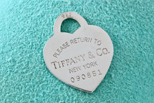 Load image into Gallery viewer, Return To Tiffany &amp; Co. Silver Replacement Extra Large Heart I.D. Tag Pendant 32mm
