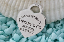 Load image into Gallery viewer, Return To Tiffany &amp; Co. Silver Heart I.D. Charm Pendant 26mm
