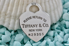 Load image into Gallery viewer, Return To Tiffany &amp; Co. Silver Heart I.D. Charm Pendant 26mm
