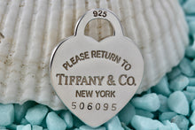 Load image into Gallery viewer, Return To Tiffany &amp; Co. Silver Heart I.D. Charm Pendant 26mm
