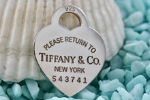 Load image into Gallery viewer, Return To Tiffany &amp; Co. Silver Heart I.D. Charm Pendant 26mm
