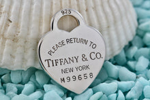 Load image into Gallery viewer, Return To Tiffany &amp; Co. Silver Heart I.D. Charm Pendant 26mm
