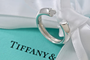 Tiffany & Co. Paloma Picasso Silver Tenderness Hearts Open Band Ring