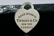 Load image into Gallery viewer, Return To Tiffany &amp; Co. Silver Heart I.D. Charm Pendant 26mm
