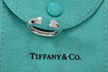 Load image into Gallery viewer, Tiffany &amp; Co. Paloma Picasso Silver Tenderness Hearts Open Band Ring
