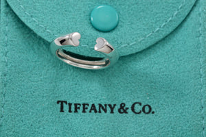 Tiffany & Co. Paloma Picasso Silver Tenderness Hearts Open Band Ring