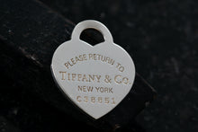 Load image into Gallery viewer, Return To Tiffany &amp; Co. Silver Heart I.D. Charm Pendant 26mm
