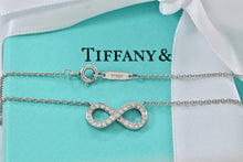 Load image into Gallery viewer, Tiffany &amp; Co. Infinity Platinum Diamond Pendant Necklace
