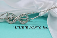 Load image into Gallery viewer, Tiffany &amp; Co. Infinity Platinum Diamond Pendant Necklace
