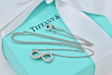 Load image into Gallery viewer, Tiffany &amp; Co. Infinity Platinum Diamond Pendant Necklace
