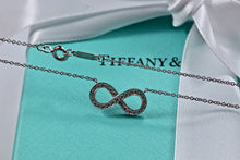 Load image into Gallery viewer, Tiffany &amp; Co. Infinity Platinum Diamond Pendant Necklace
