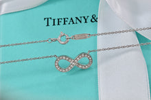 Load image into Gallery viewer, Tiffany &amp; Co. Infinity Platinum Diamond Pendant Necklace
