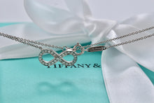 Load image into Gallery viewer, Tiffany &amp; Co. Infinity Platinum Diamond Pendant Necklace

