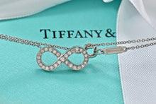 Load image into Gallery viewer, Tiffany &amp; Co. Infinity Platinum Diamond Pendant Necklace
