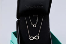 Load image into Gallery viewer, Tiffany &amp; Co. Infinity Platinum Diamond Pendant Necklace
