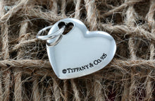 Load image into Gallery viewer, Tiffany &amp; Co. Silver Double Stencil Heart Puffy Heart Pendant
