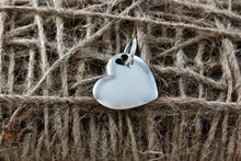 Load image into Gallery viewer, Tiffany &amp; Co. Silver Double Stencil Heart Puffy Heart Pendant
