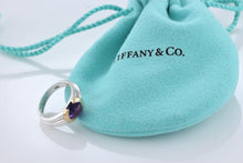 Load image into Gallery viewer, Tiffany &amp; Co. 18K Gold &amp; Silver Amethyst Stone Ring
