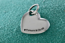 Load image into Gallery viewer, Tiffany &amp; Co. Silver Double Stencil Heart Puffy Heart Pendant
