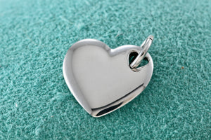 Tiffany & Co. Silver Double Stencil Heart Puffy Heart Pendant