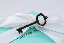 Load image into Gallery viewer, Tiffany &amp; Co. Silver Titanium Oval Key Pendant
