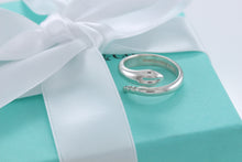 Load image into Gallery viewer, Tiffany &amp; Co. Elsa Peretti Silver Snake Band Ring Size 4.5
