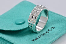 Load image into Gallery viewer, Tiffany &amp; Co. Mens Silver Studded Row Germany Band Ring
