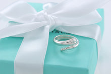 Load image into Gallery viewer, Tiffany &amp; Co. Elsa Peretti Silver Snake Band Ring Size 4.5
