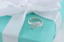 Load image into Gallery viewer, Tiffany &amp; Co. Elsa Peretti Silver Snake Band Ring Size 4.5
