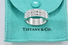 Load image into Gallery viewer, Tiffany &amp; Co. Mens Silver Studded Row Germany Band Ring
