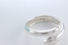 Load image into Gallery viewer, Tiffany &amp; Co. Elsa Peretti Silver Snake Band Ring Size 4.5
