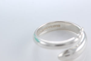 Tiffany & Co. Elsa Peretti Silver Snake Band Ring Size 4.5
