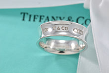 Load image into Gallery viewer, Tiffany &amp; Co. Silver 1837 NEW VERSION Wide Band Ring
