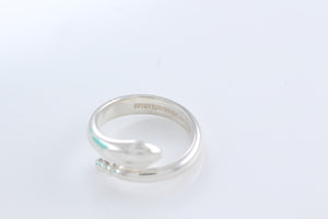 Tiffany & Co. Elsa Peretti Silver Snake Band Ring Size 4.5
