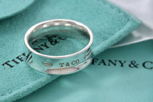 Load image into Gallery viewer, Tiffany &amp; Co. Silver 1837 NEW VERSION Wide Band Ring
